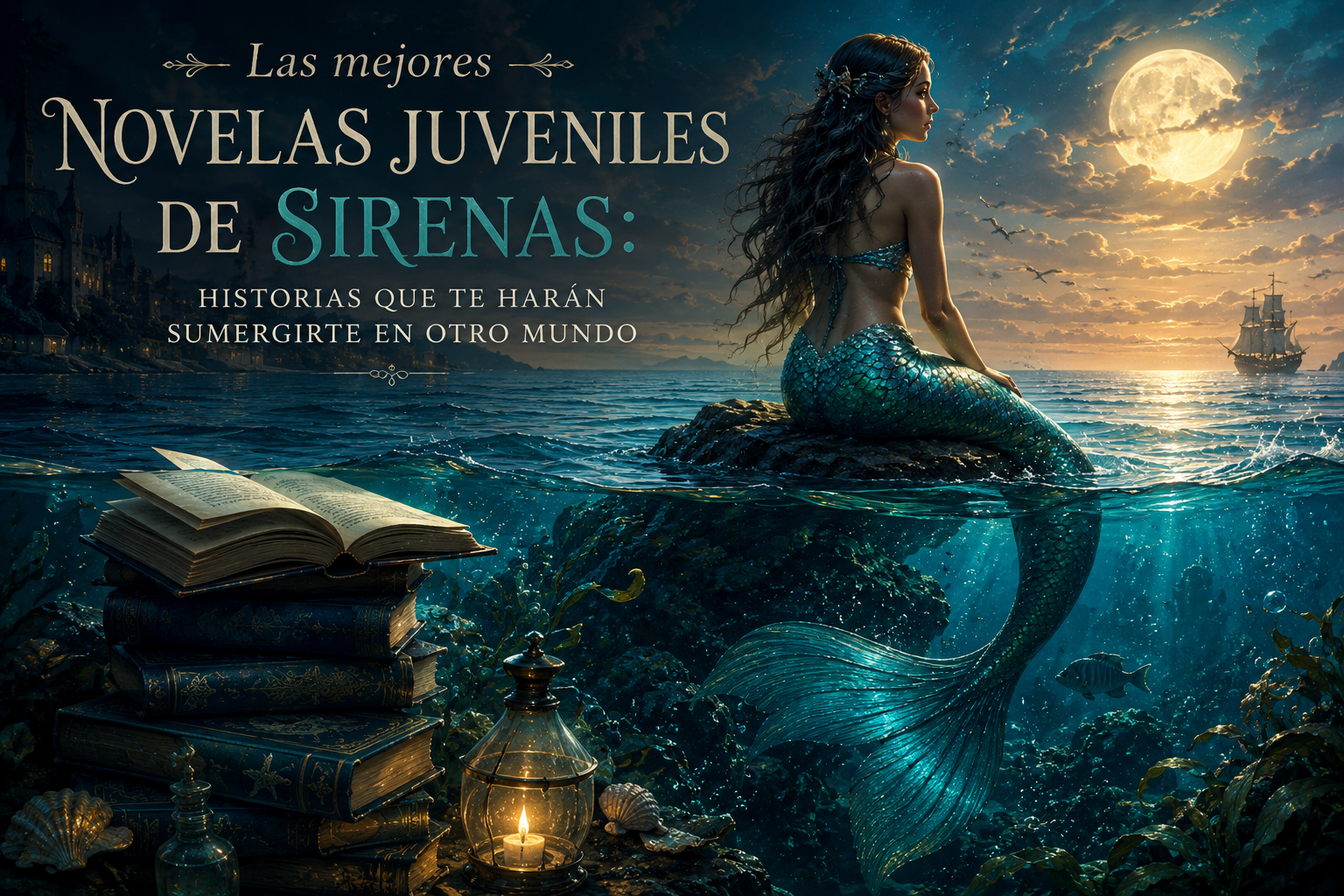 Las mejores novelas juveniles de sirenas: historias de fantasía, romance y aventuras bajo el mar.