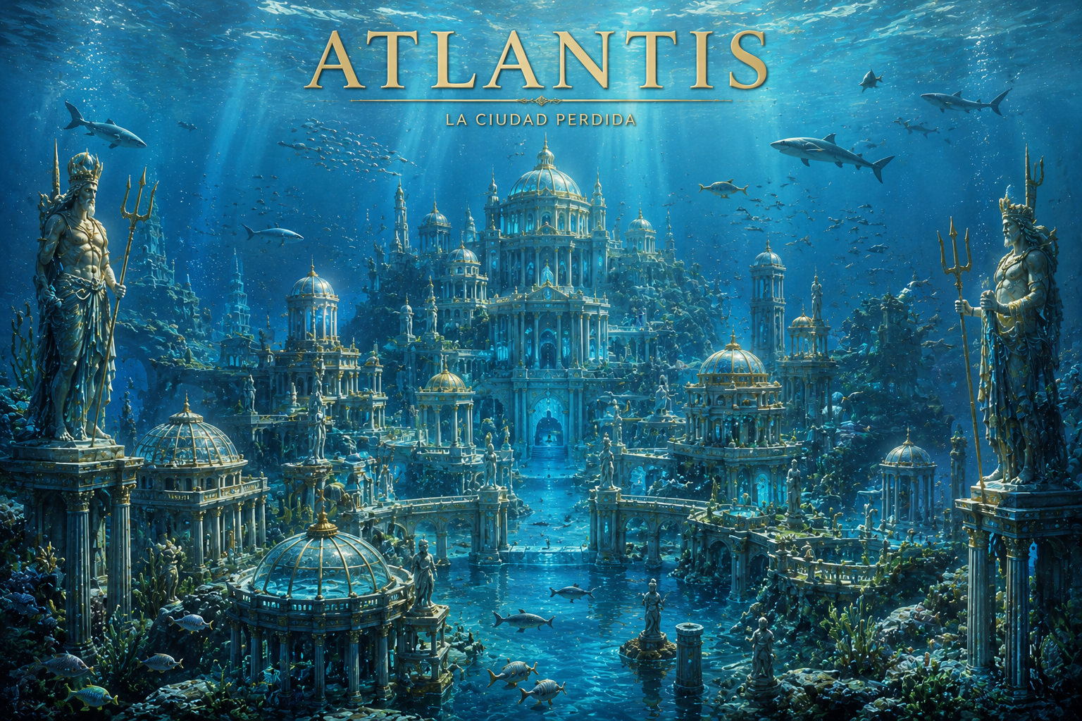 Atlantis, la legendaria ciudad perdida sumergida bajo el océano según la mitología griega